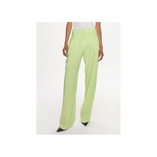 Patrizia Pepe Spodnie materiałowe 8P0598/A6F5-G568 Zielony Wide Leg ze sklepu MODIVO w kategorii Spodnie damskie - zdjęcie 169288666