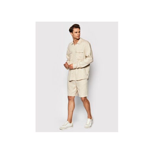 Only & Sons Koszula Cal 22023136 Beżowy Regular Fit Only & Sons XXL okazyjna cena MODIVO