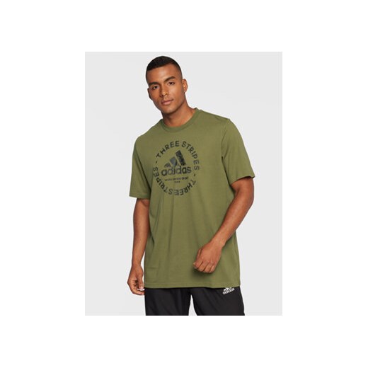 adidas T-Shirt HK6766 Zielony Regular Fit S MODIVO