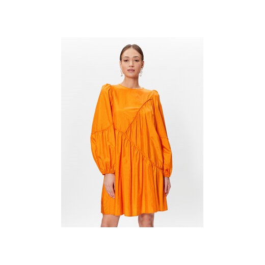 Gestuz Sukienka koktajlowa Hesla 10906964 Pomarańczowy Regular Fit ze sklepu MODIVO w kategorii Sukienki - zdjęcie 169288907
