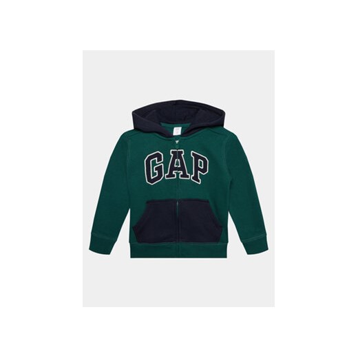 Gap Bluza 773349-01 Zielony Regular Fit ze sklepu MODIVO w kategorii Bluzy chłopięce - zdjęcie 169289017