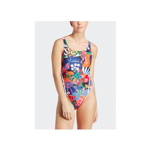 adidas Strój kąpielowy Farm Swimsuit HY5563 Beżowy Regular Fit 36 MODIVO promocja