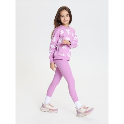 Sinsay - Komplet: bluza i legginsy - fioletowy ze sklepu Sinsay w kategorii Komplety dziewczęce - zdjęcie 169292987