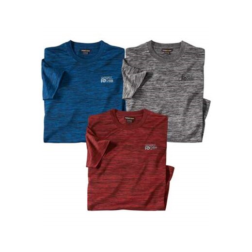 Zestaw 3 koszulek Sport Lines ze sklepu Atlas For Men w kategorii T-shirty męskie - zdjęcie 169294385