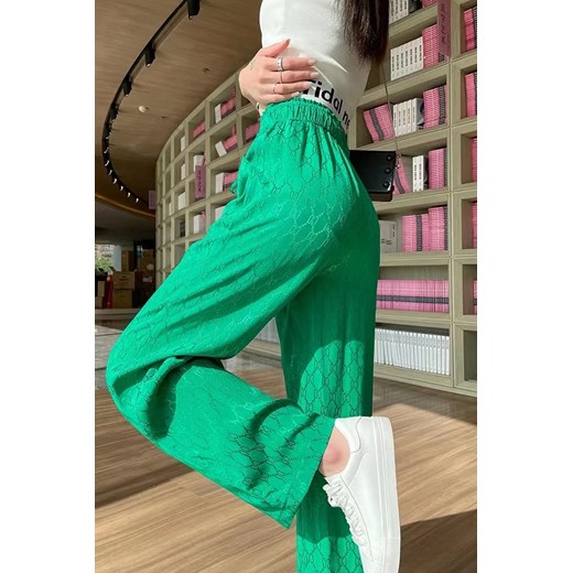 Spodnie LOGENDA GREEN ze sklepu Ivet Shop w kategorii Spodnie damskie - zdjęcie 169294977