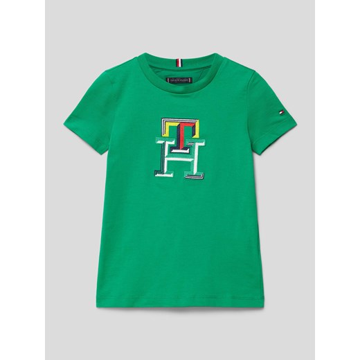 T-shirt z wyhaftowanym logo ze sklepu Peek&Cloppenburg  w kategorii T-shirty chłopięce - zdjęcie 169295136