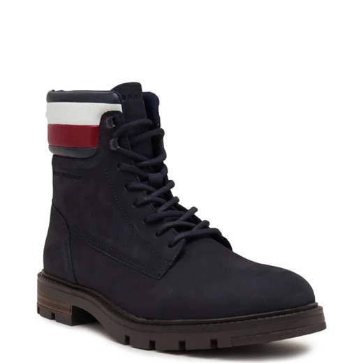 Tommy Hilfiger Skórzane trapery CORPORATE HILFIGER NUBUCK Tommy Hilfiger 45 wyprzedaż Gomez Fashion Store