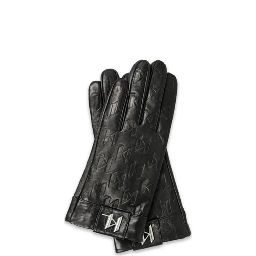 Karl Lagerfeld Skórzane rękawiczki K/MONOGRAM GLOVE ze sklepu Gomez Fashion Store w kategorii Rękawiczki damskie - zdjęcie 169296058