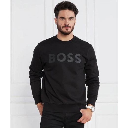 Czarna bluza męska BOSS HUGO z bawełny