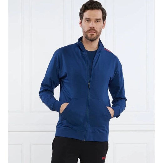 Hugo Bodywear Bluza Labelled Jacket Zip | Regular Fit ze sklepu Gomez Fashion Store w kategorii Bluzy męskie - zdjęcie 169297147