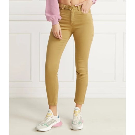 Pinko Spodnie z paskiem SUSAN | Skinny fit | denim Pinko 28 Gomez Fashion Store