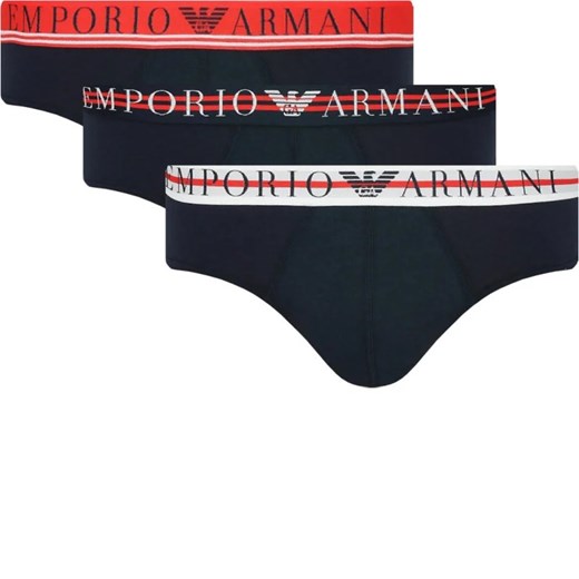 Emporio Armani Slipy 3-pack ze sklepu Gomez Fashion Store w kategorii Majtki męskie - zdjęcie 169297905