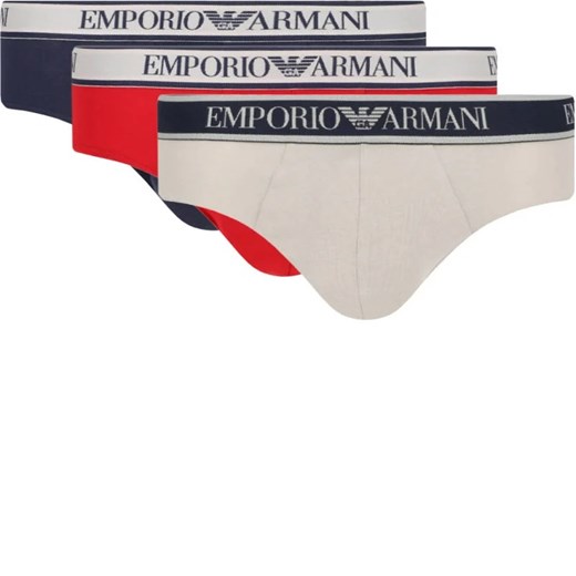 Emporio Armani Slipy 3-pack ze sklepu Gomez Fashion Store w kategorii Majtki męskie - zdjęcie 169298375