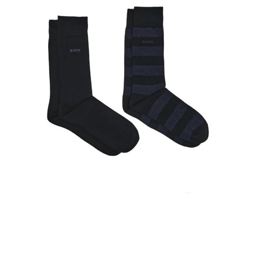 BOSS BLACK Skarpety 2-pack 2P RS BlockStrCol CC 43-46 wyprzedaż Gomez Fashion Store