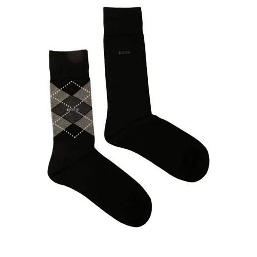 BOSS BLACK Skarpety 2-pack Argyle 43-46 okazyjna cena Gomez Fashion Store