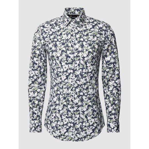 Koszula biznesowa o kroju slim fit ze wzorem na całej powierzchni model ‘Hank’ ze sklepu Peek&Cloppenburg  w kategorii Koszule męskie - zdjęcie 169318506