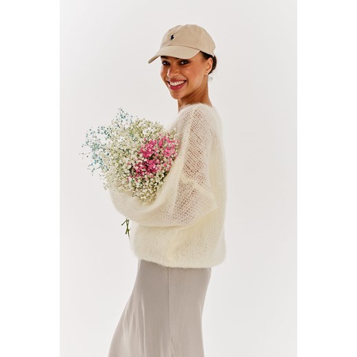 Sweter damski Naoko-store.pl z okrągłym dekoltem casual