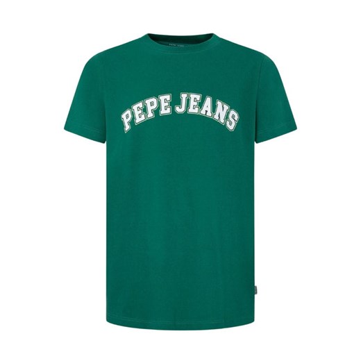 t-shirt męski pepe jeans pm509220 zielony ze sklepu Royal Shop w kategorii T-shirty męskie - zdjęcie 169321869