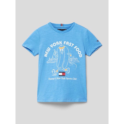 T-shirt z nadrukiem z logo i motywem model ‘FUN’ ze sklepu Peek&Cloppenburg  w kategorii T-shirty chłopięce - zdjęcie 169323818