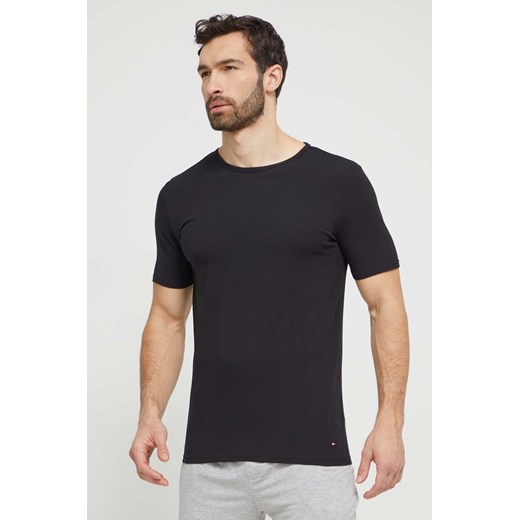 Tommy Hilfiger t-shirt 3-pack męski kolor czarny gładki UM0UM03138 ze sklepu ANSWEAR.com w kategorii T-shirty męskie - zdjęcie 169324956