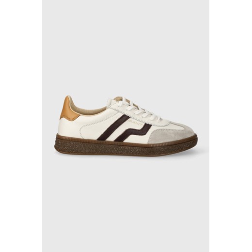 Gant sneakersy skórzane Cuzima kolor biały 28533549.G202 ze sklepu ANSWEAR.com w kategorii Trampki damskie - zdjęcie 169325487