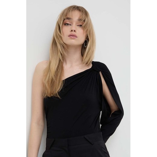 IRO bluzka kolor czarny gładka ze sklepu ANSWEAR.com w kategorii Bluzki damskie - zdjęcie 169325915