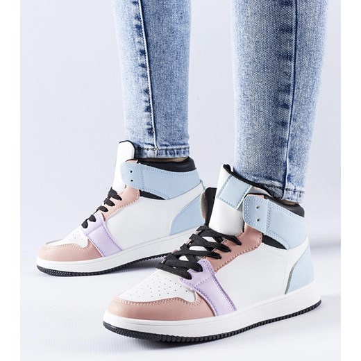Różowo-niebieskie sneakersy za kostkę Eulalie Gemre 39 gemre