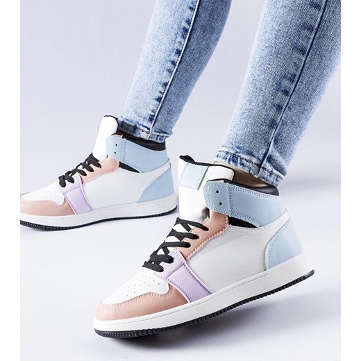Różowo-niebieskie sneakersy za kostkę Eulalie Gemre 41 gemre