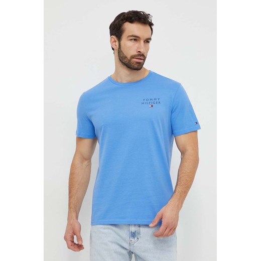 Tommy Hilfiger t-shirt lounge bawełniany kolor niebieski melanżowy UM0UM02916 ze sklepu ANSWEAR.com w kategorii T-shirty męskie - zdjęcie 169328656