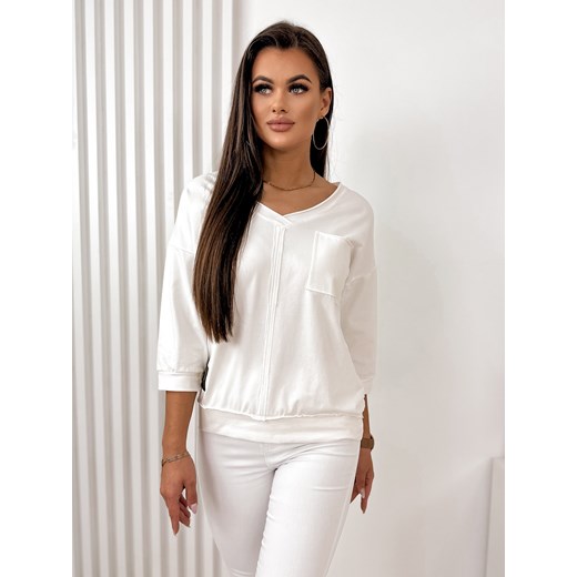 bluzka komal ecru one size ze sklepu UBRA w kategorii Bluzki damskie - zdjęcie 169329909