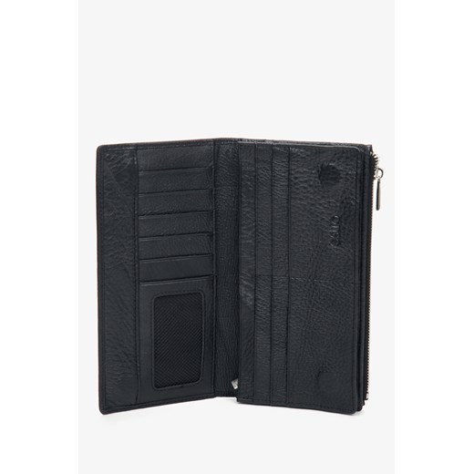 Estro: Czarna saszetka męska ze skóry naturalnej Estro  Estro