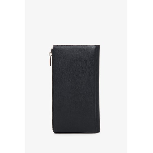 Estro: Czarna saszetka męska ze skóry naturalnej Estro  Estro
