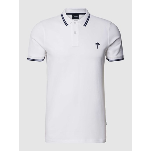 Koszulka polo o kroju slim fit z paskami w kontrastowym kolorze model ‘Pavlos’ ze sklepu Peek&Cloppenburg  w kategorii T-shirty męskie - zdjęcie 169330576