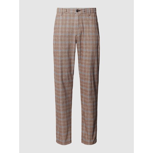 Spodnie materiałowe ze wzorem w kratę model ‘MAXTON’ ze sklepu Peek&Cloppenburg  w kategorii Spodnie męskie - zdjęcie 169330626