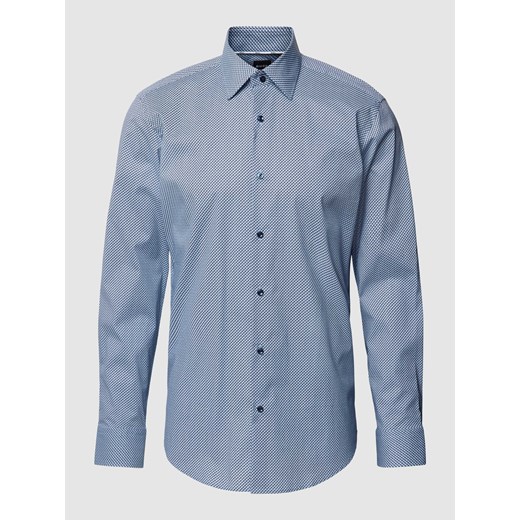 Koszula biznesowa o kroju regular fit z drobnym wzorem na całej powierzchni ze sklepu Peek&Cloppenburg  w kategorii Koszule męskie - zdjęcie 169331009