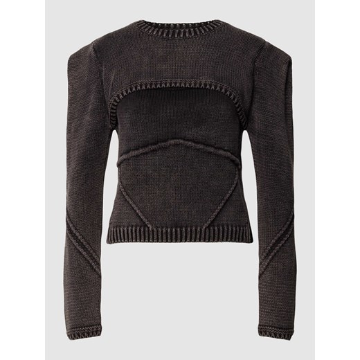 Sweter z dzianiny z okrągłym dekoltem model ‘SECOND GLANCE’ ze sklepu Peek&Cloppenburg  w kategorii Swetry damskie - zdjęcie 169331168