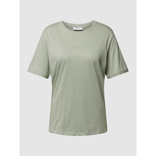 T-shirt z nadrukiem z logo model ‘Terina’ ze sklepu Peek&Cloppenburg  w kategorii Bluzki damskie - zdjęcie 169331327