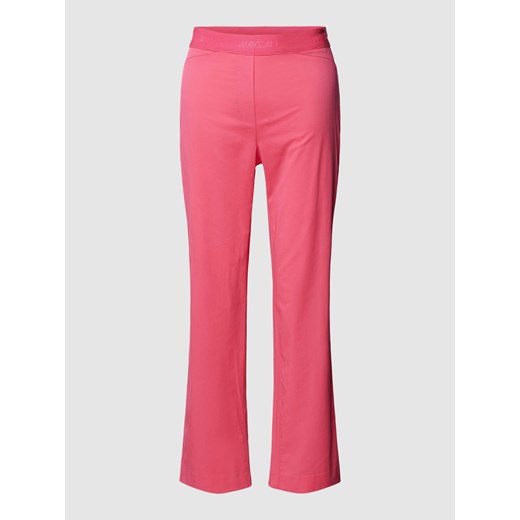 Spodnie materiałowe z elastycznym paskiem z logo ze sklepu Peek&Cloppenburg  w kategorii Spodnie damskie - zdjęcie 169331377