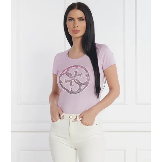GUESS T-shirt | Slim Fit ze sklepu Gomez Fashion Store w kategorii Bluzki damskie - zdjęcie 169335029