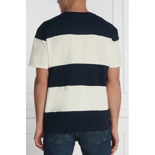 T-shirt męski Tommy Jeans młodzieżowy z krótkimi rękawami bawełniany 
