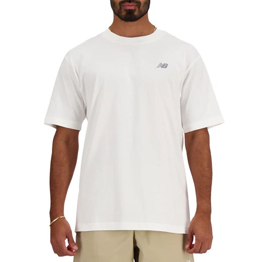 Koszulka New Balance MT41509WT - biała ze sklepu streetstyle24.pl w kategorii T-shirty męskie - zdjęcie 169335738