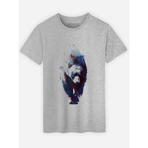 WOOOP Koszulka &quot;Blue Bear&quot; w kolorze szarym ze sklepu Limango Polska w kategorii T-shirty męskie - zdjęcie 169336306