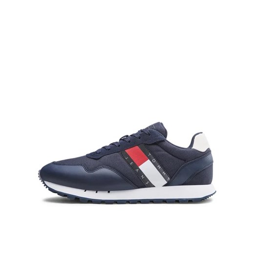 Tommy Jeans Sneakersy Retro Leather Runner EM0EM01081 Granatowy Tommy Jeans 46 MODIVO