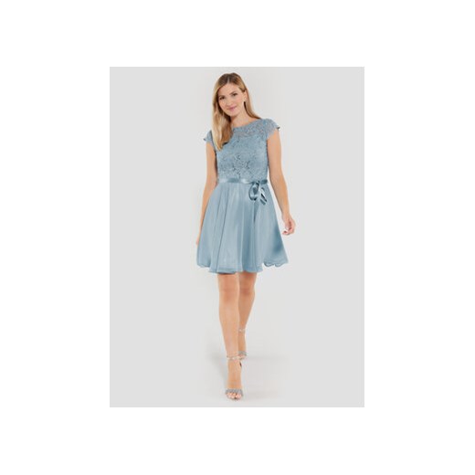 Swing Sukienka koktajlowa 77760510 Niebieski Regular Fit ze sklepu MODIVO w kategorii Sukienki - zdjęcie 169340229