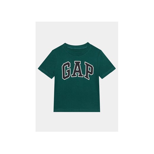 Gap T-Shirt 748026-03 Zielony Regular Fit ze sklepu MODIVO w kategorii T-shirty chłopięce - zdjęcie 169340499