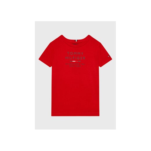 Tommy Hilfiger T-Shirt Logo KB0KB08027 D Czerwony Regular Fit Tommy Hilfiger 12Y MODIVO