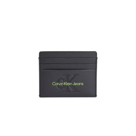 Calvin Klein Jeans Etui na karty kredytowe Sculpted Cardcase 6Cc Mono K60K611987 Czarny ze sklepu MODIVO w kategorii Etui - zdjęcie 169341197
