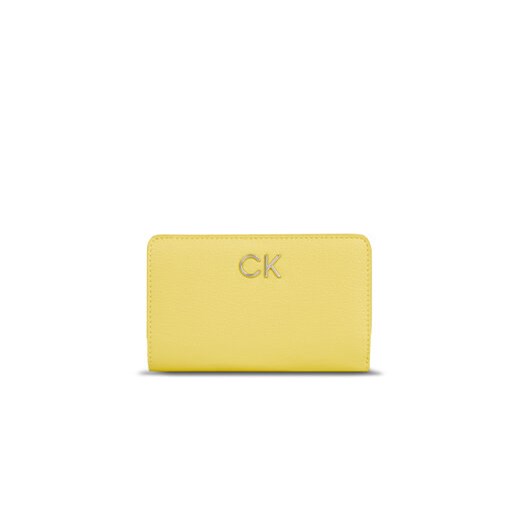 Calvin Klein Duży Portfel Damski Ck Daily Bifold Wallet K60K611917 Żółty ze sklepu MODIVO w kategorii Portfele damskie - zdjęcie 169341297