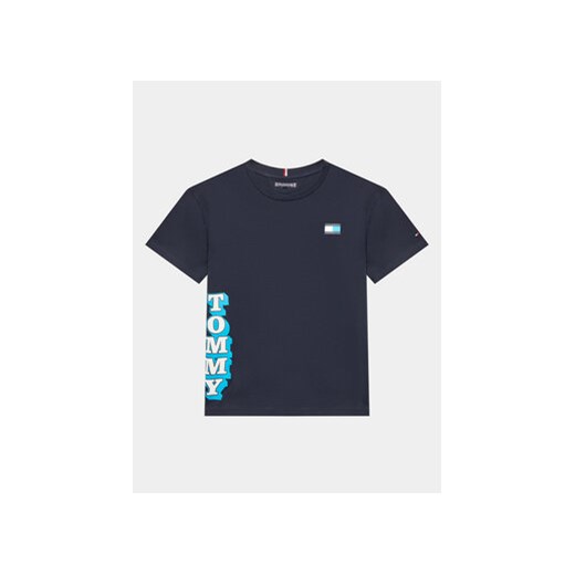 Tommy Hilfiger T-Shirt KB0KB08217 D Granatowy Regular Fit ze sklepu MODIVO w kategorii T-shirty chłopięce - zdjęcie 169341406