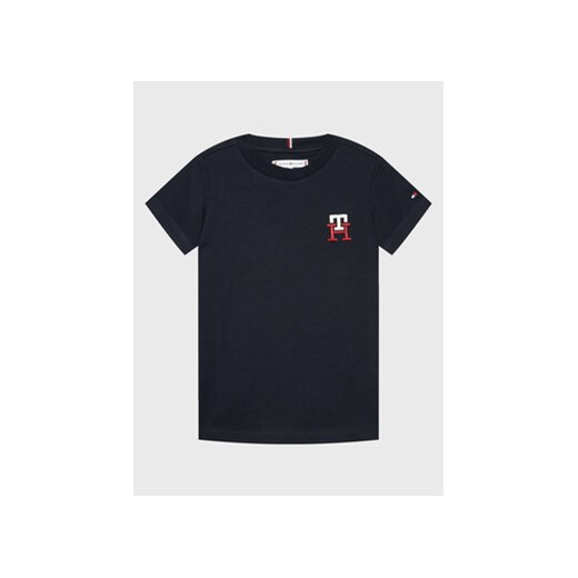 Tommy Hilfiger T-Shirt Monogram KS0KS00293 M Granatowy Regular Fit ze sklepu MODIVO w kategorii T-shirty chłopięce - zdjęcie 169341449